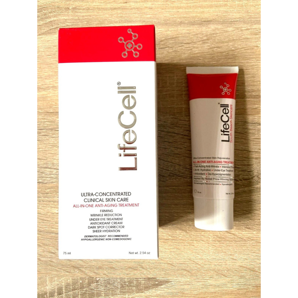 LifeCell South Beach Skincare All In One Anti-Aging Treatment - 2.54 oz
